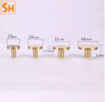 Stylehome - Núm tay nắm kéo tủ trơn bằng đồng SHHP00123 7