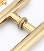 Tay nắm cửa đi bằng inox chân vít thẳng QB-9824CT
