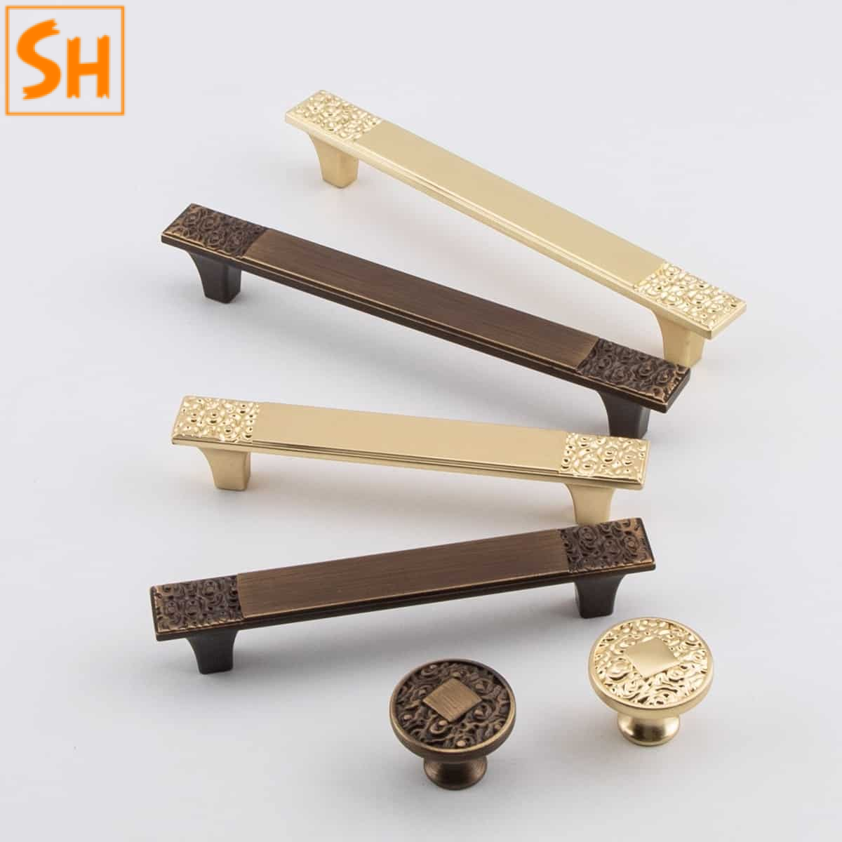 Tay nắm tủ hợp kim kẽm tân cổ điển đặc sắc KDL6122 Tay nắm tủ hợp kim kẽm tân cổ điển đặc sắc KDL6122