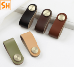 Tay nắm tủ bằng da bò thật và nhôm AIQI638C