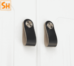 Tay nắm tủ bằng da bò thật và nhôm AIQI638S