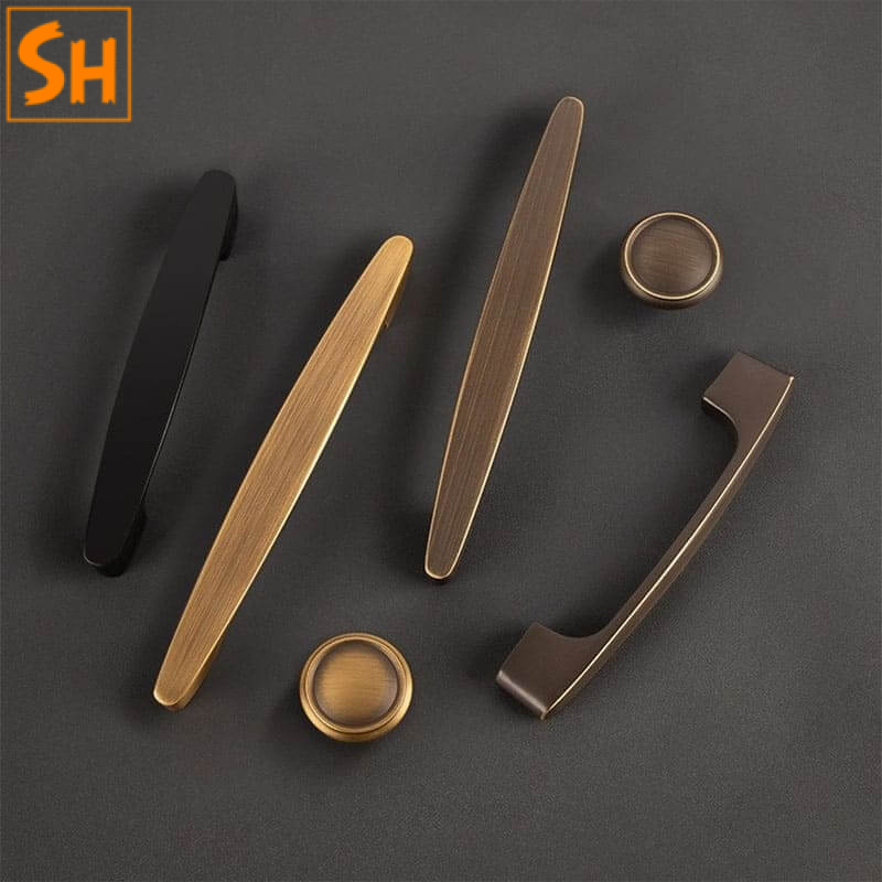 Tay nắm tủ bếp đồng thau phong cách tối giản BR93-1 Tay nắm tủ bếp đồng thau phong cách tối giản BR93-1