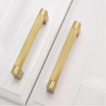 Tay nắm tủ đồng khía Knurled Brass cao cấp HK0053-1