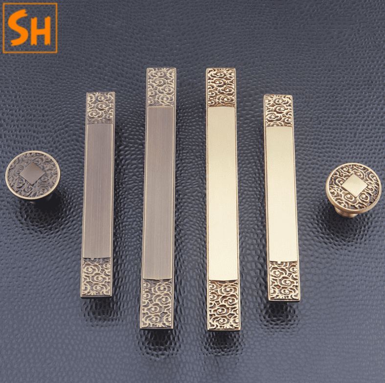 Tay nắm tủ bằng đồng đặc phong cách Trung cổ SH.ZG8080 Tay nắm tủ bằng đồng đặc phong cách Trung cổ SH.ZG8080