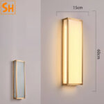Đèn ốp tường hình hộp chữ nhật tối giản SH6812 a
