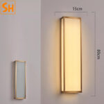 Đèn ốp tường hình hộp chữ nhật tối giản SH6812 b