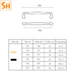 Tay nắm tủ đồng thau Bắc Âu cao cấp SHGLS8 a