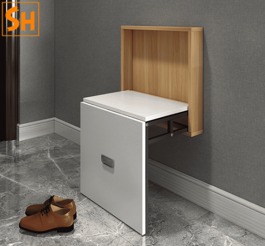 Phụ kiện đôn ngồi gấp gọn âm tủ nép tường SH.BTS01 Phụ kiện đôn ngồi gấp gọn âm tủ nép tường SH.BTS01