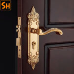 Khóa cửa sảnh style Hoàng gia sang trọng SHT015