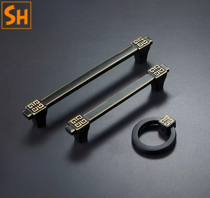 Tay nắm tủ bằng đồng cổ điển phong cách Trung Hoa XLS7928-1