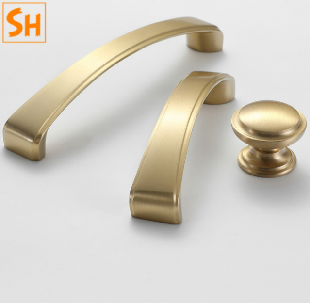 Tay nắm cửa tủ bằng đồng Châu Âu hiện đại SH-604A Tay nắm cửa tủ bằng đồng Châu Âu hiện đại SH-604A