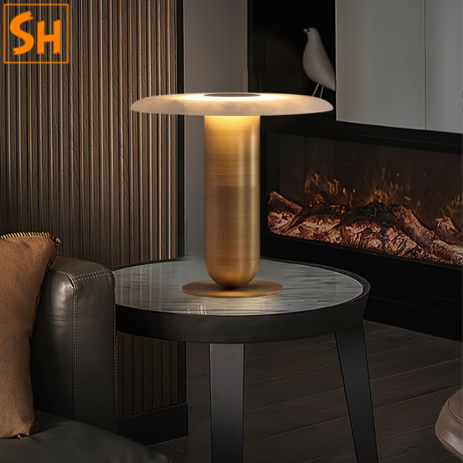 Đèn bàn hình cây nấm đá cẩm thạch HST0087 1