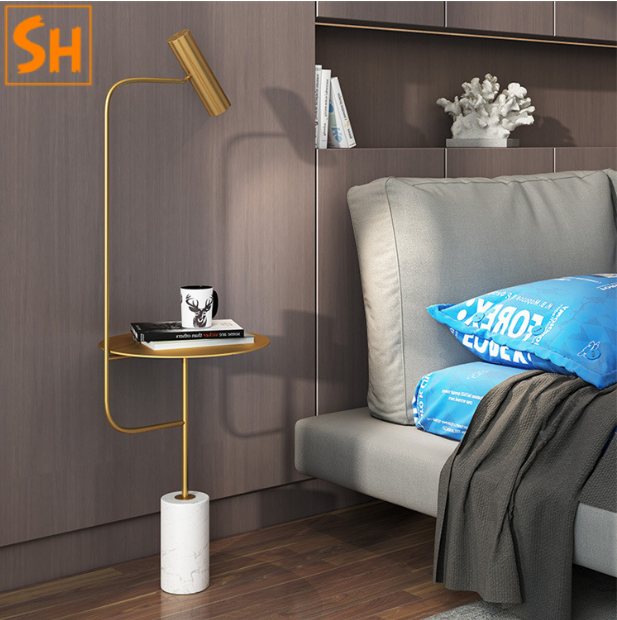 Đèn sàn đứng kết hợp bàn trà hiện đại FL-013