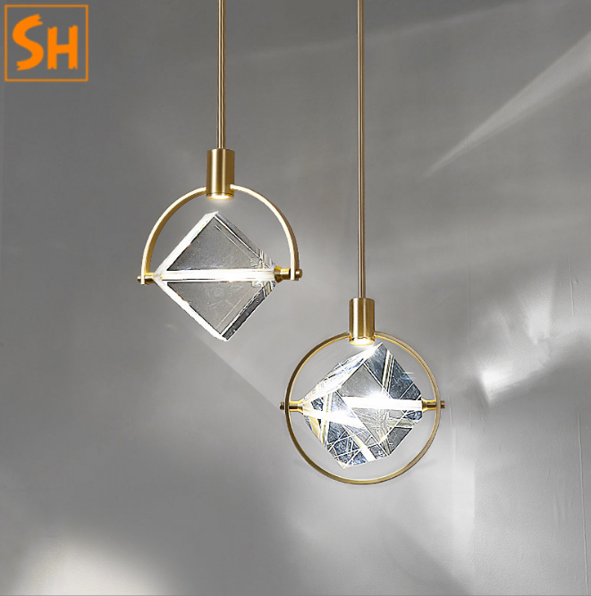 Đèn thả trần đầu giường pha lê lấp lánh BZY033 1