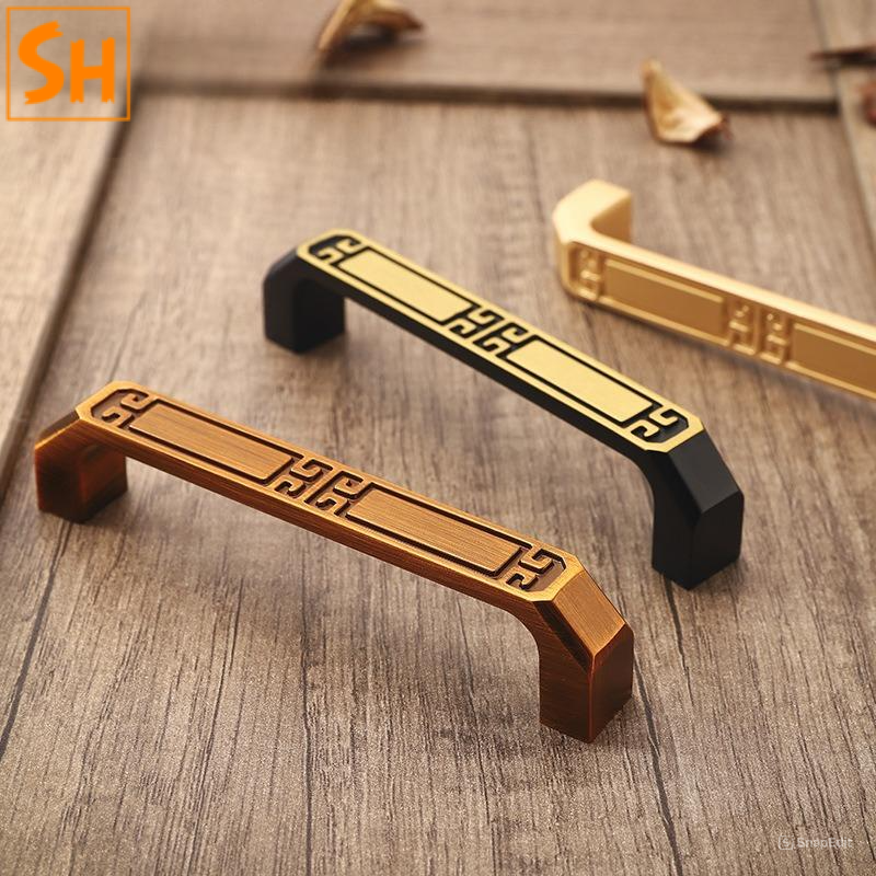 Tay nắm tủ ZM9162.dd Tay nắm tủ hợp kim kẽm phong cách Trung Hoa ZM9162
