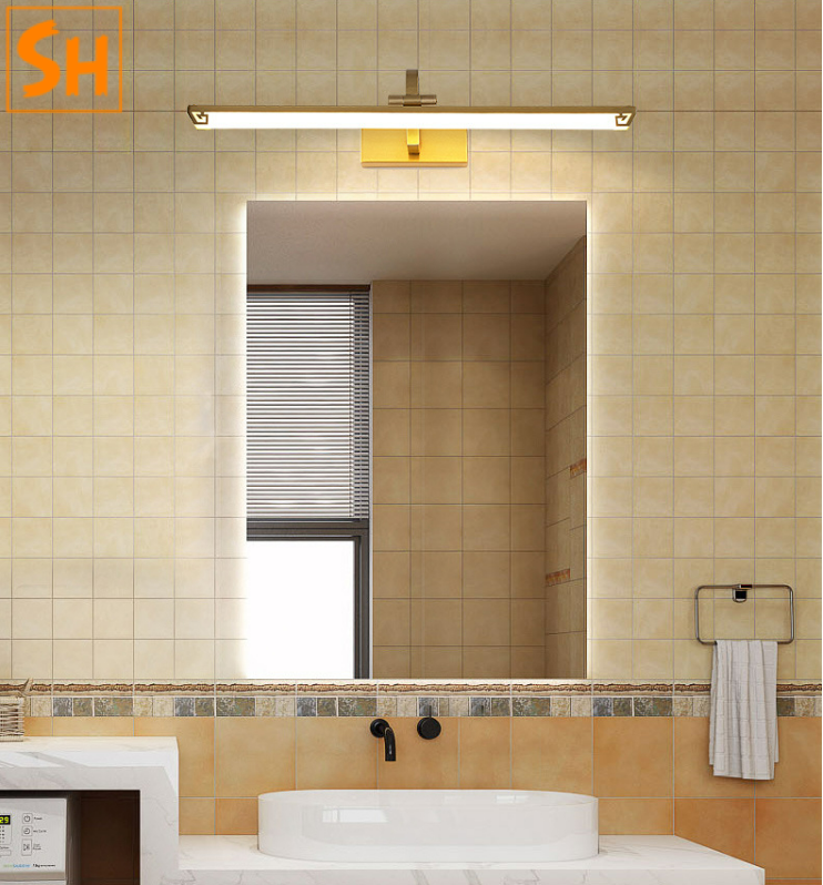 cách vệ sinh đèn gương nhà tắm – vệ sinh thân đèn đồng HL582 chống ẩm mốc phòng tắm 2026
