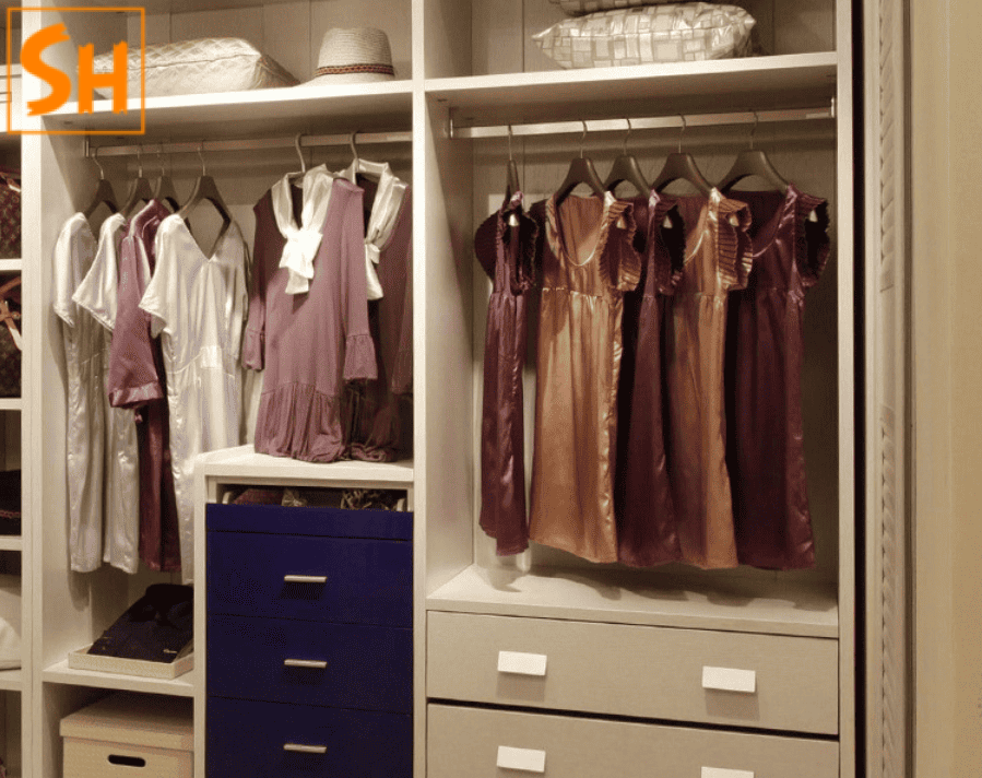 sắp xếp tủ quần áo với móc suốt treo – suốt treo tủ quần áo hợp kim nhôm kèm bas GV5643 2026