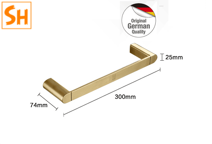 Thanh treo khăn đơn phòng tắm German Durad DL1012J