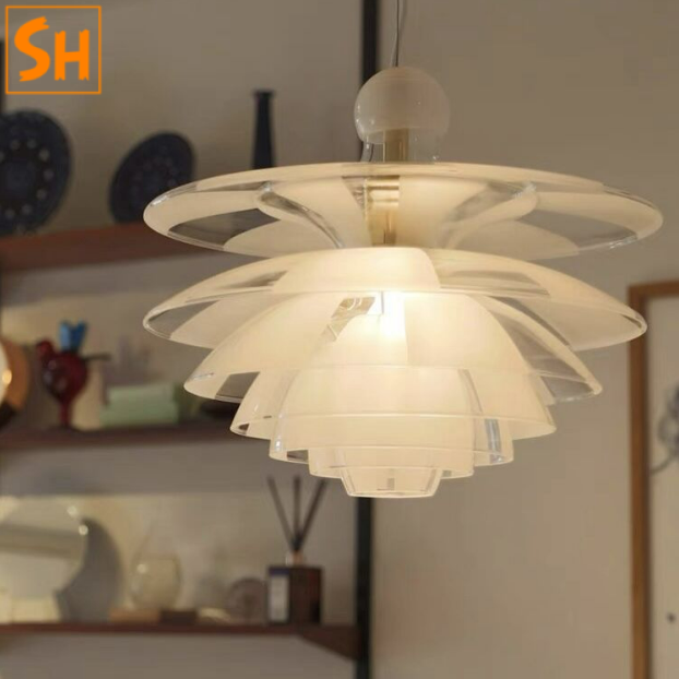 Đèn chùm thả Acrylic decor nhà hàng BZY0001 9