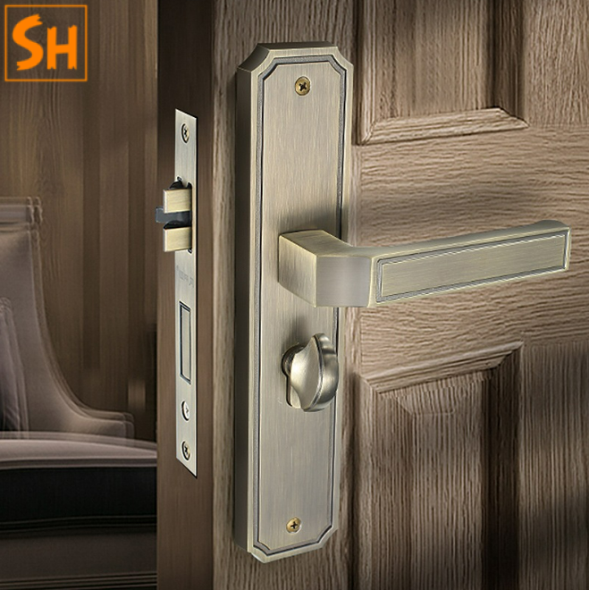 Khóa cửa phòng ngủ hợp kim kẽm tối giản UF1 2