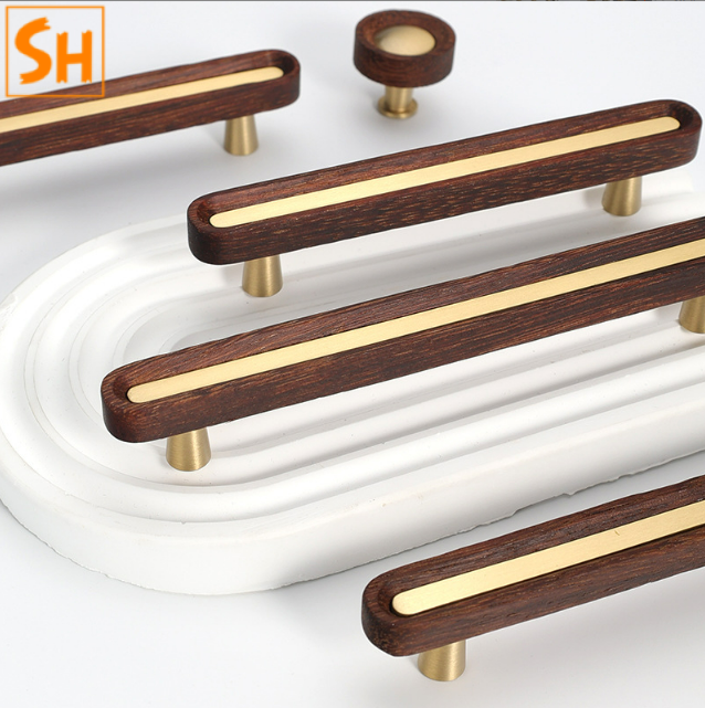 Tay nắm ngăn kéo tủ gỗ óc chó Bắc Âu YY01869 2