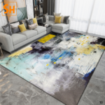 Thảm Sofa trừu tượng mực màu độc đáo PM113A
