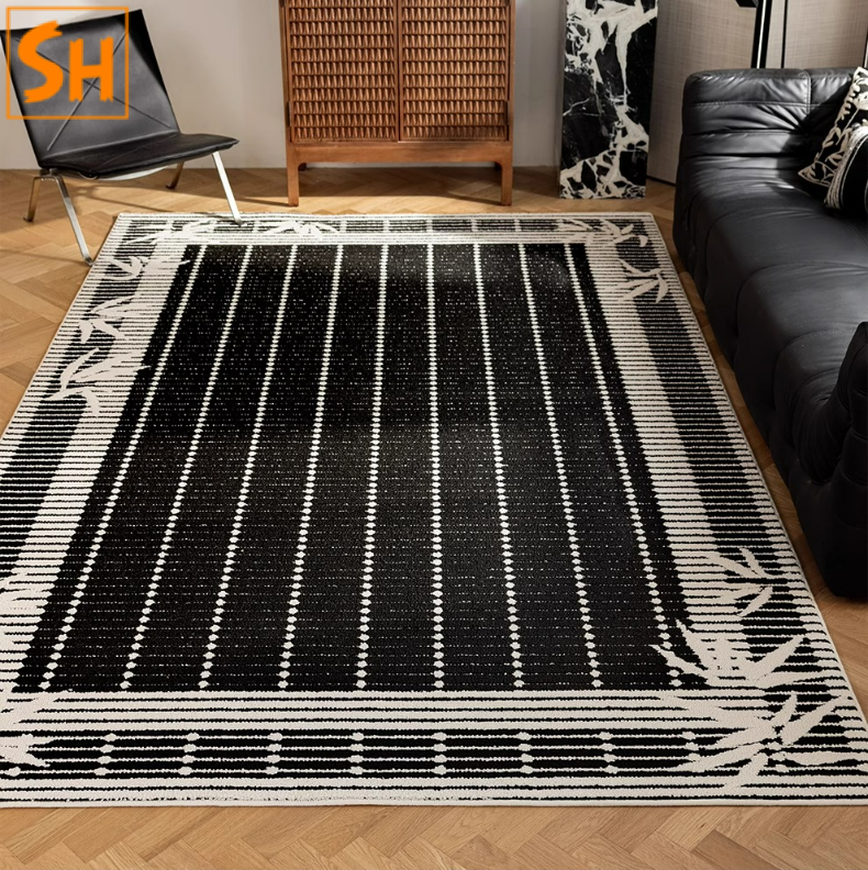 Thảm họa tiết viền lá tre độc đáo 53104AE 1 Thảm họa tiết viền lá tre độc đáo 53104AE