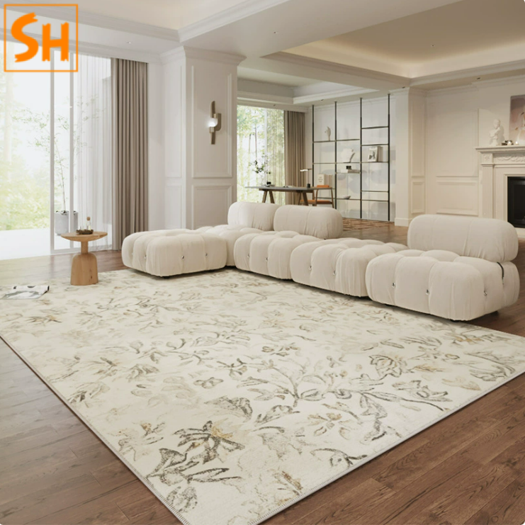 Thảm lót ghế sofa hoa lá thiên nhiên JR25378 a Thảm lót ghế sofa hoa lá thiên nhiên JR25378