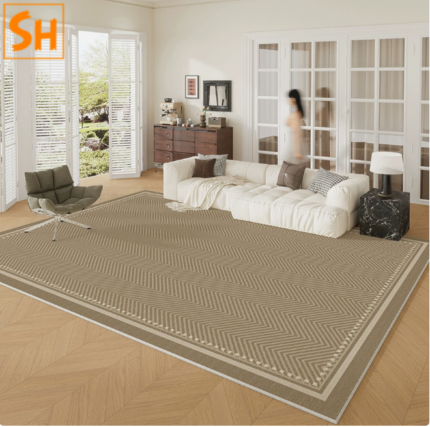 Thảm sàn gia đình màu cà phê độc đáo JR2056K
