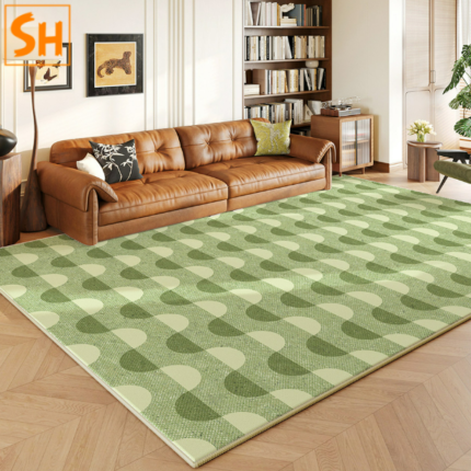 Thảm sàn phòng khách xanh bơ bắt mắt JR03101