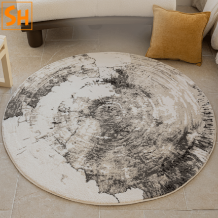 Thảm tròn loang màu xoáy bí ẩn GTZ081