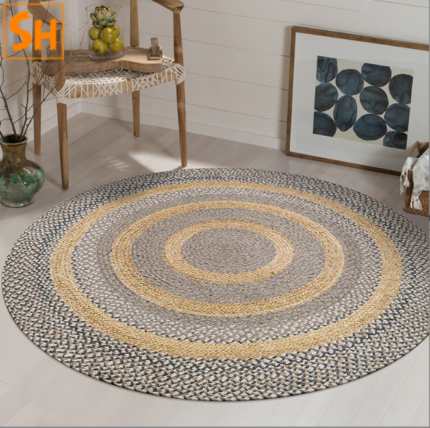 Thảm tròn sợi cọ dệt thủ công CR3677
