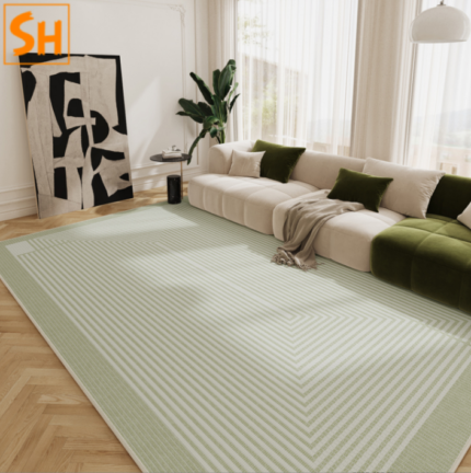 Thảm lót ghế sofa màu xanh lá JR2395