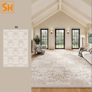 Thảm phòng ngủ màu kem thanh lịch DN1411 9