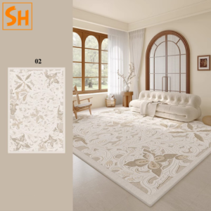 Thảm phòng ngủ màu kem thanh lịch DN1411 10