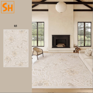 Thảm phòng ngủ màu kem thanh lịch DN1411 11