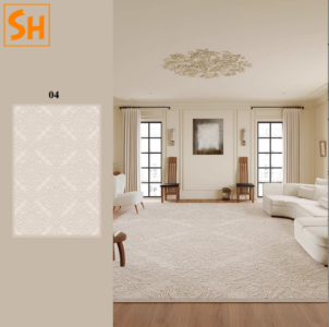 Thảm phòng ngủ màu kem thanh lịch DN1411 12