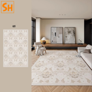 Thảm phòng ngủ màu kem thanh lịch DN1411 13