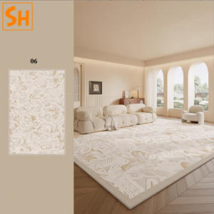 Thảm phòng ngủ màu kem thanh lịch DN1411 14