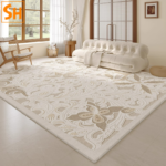 Thảm phòng ngủ màu kem thanh lịch DN1411