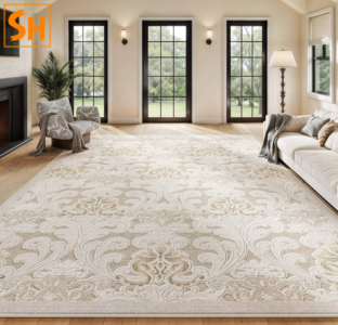 Thảm phòng ngủ màu kem thanh lịch DN1411 22