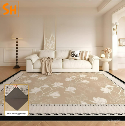 Thảm trải sàn hai lớp thời trung cổ Pháp KC4161