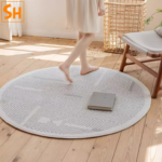 Thảm tròn hoạ tiết ziczac nổi bật DK1050