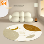 Thảm tròn phong cách trừu tượng hiện đại DN3005