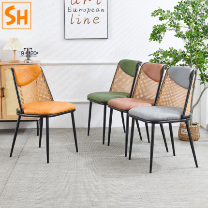 Ghế ăn mây đan thủ công kiểu Bắc Âu BOTB28