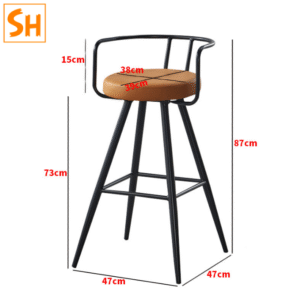 Ghế quầy bar Nordic quán trà sữa cà phê BOF10 9