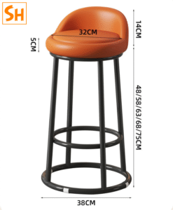 Ghế quầy bar quầy thu ngân bọc da JBY44A 16