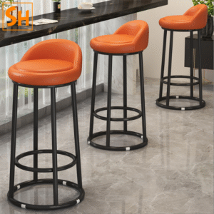 Ghế quầy bar quầy thu ngân bọc da JBY44A 9