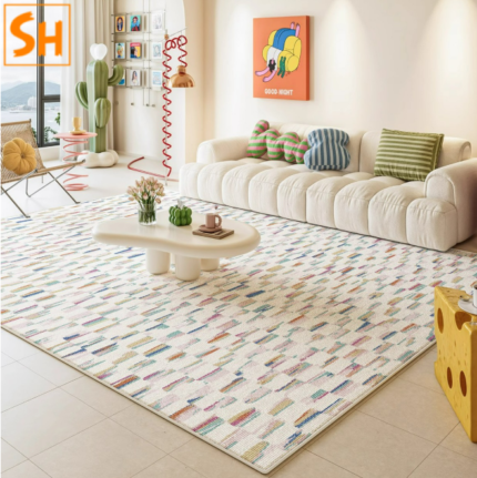 Thảm phòng khách họa tiết sắc màu độc đáo QR1752