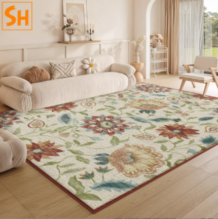 Thảm trải sàn Vintage hoa lá cổ điển SF2306